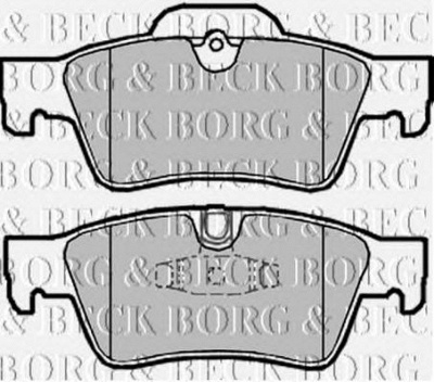 BORG & BECK bbp2031 -  Комплект тормозных колодок, дисковый тормоз